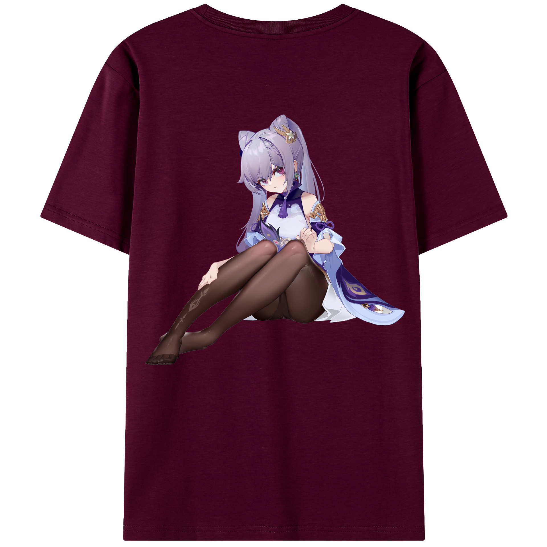 げんし神 刻晴 こくせい genshin Kokusei レディース半袖Tシャツ(バックプリント)